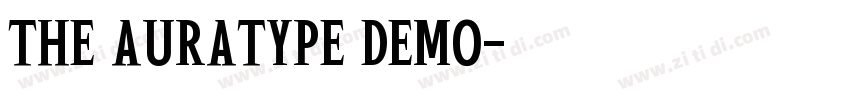 the auratype demo字体转换